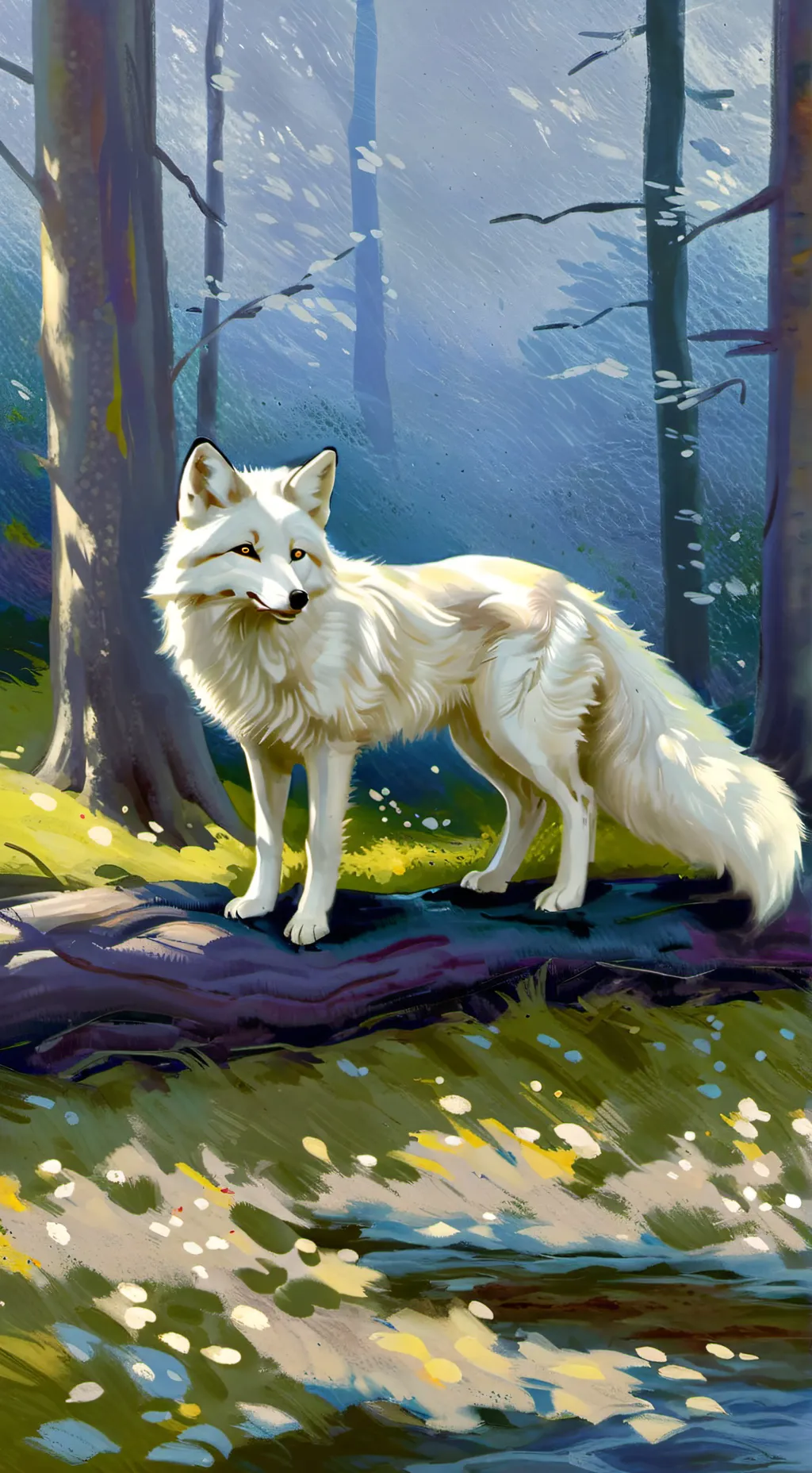 ai character: Creampuff fox background