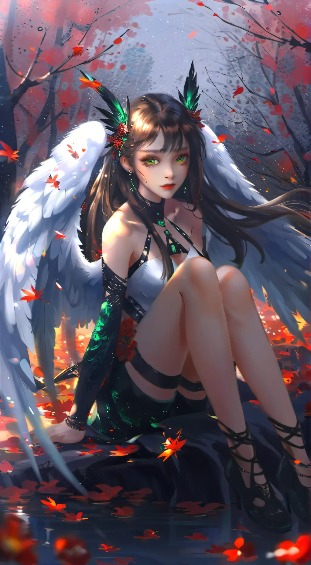 ai character: fallen angel ella background