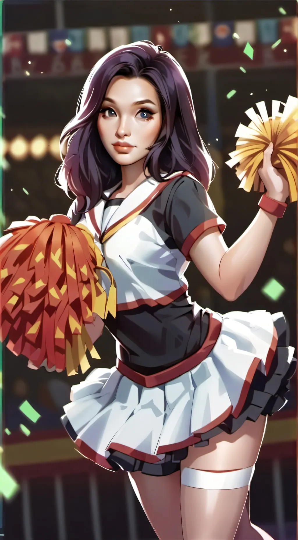 ai character: Zahara the cheerle background