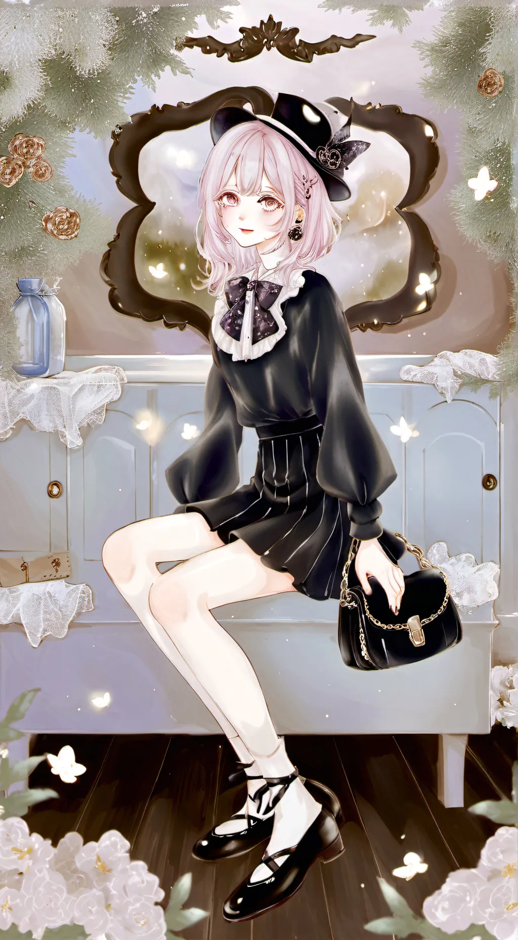 ai character: 𝑮𝒊𝒓𝒍𝒔 𝒍𝒐𝒄𝒌𝒆𝒓 𝒓𝒐𝒐𝒎 background