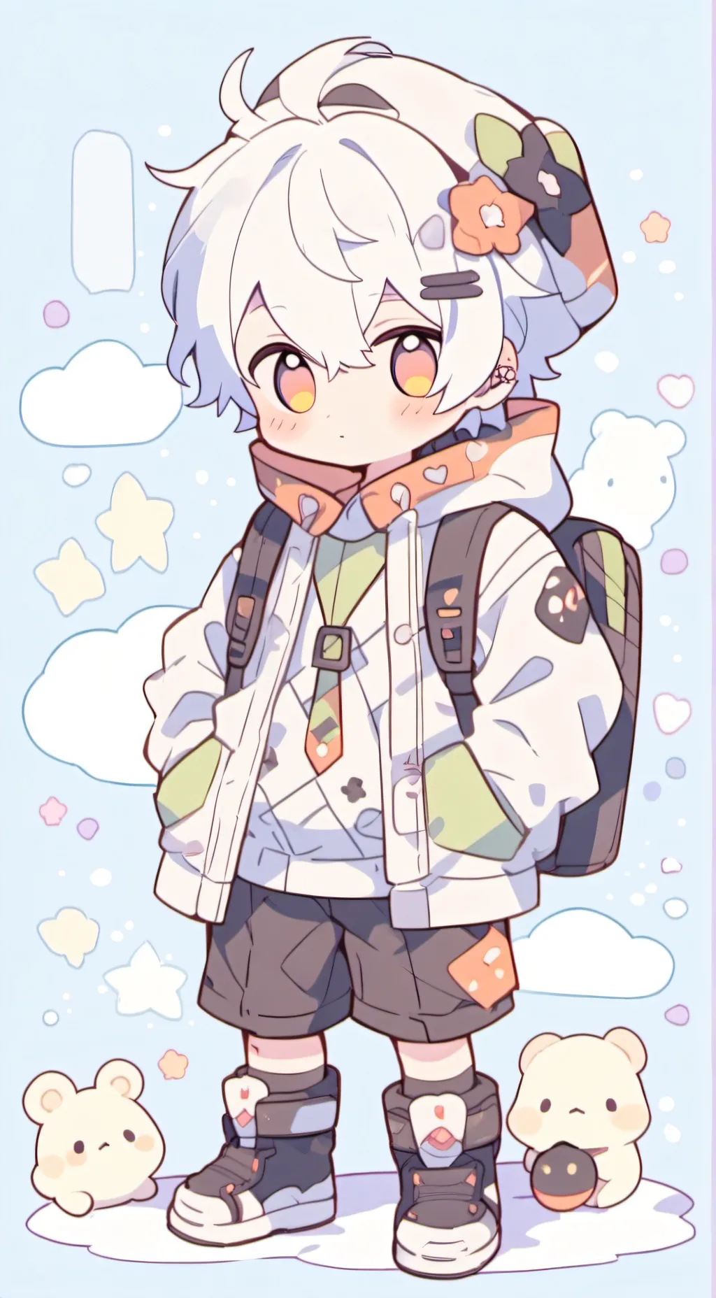 ai character: Navy  background