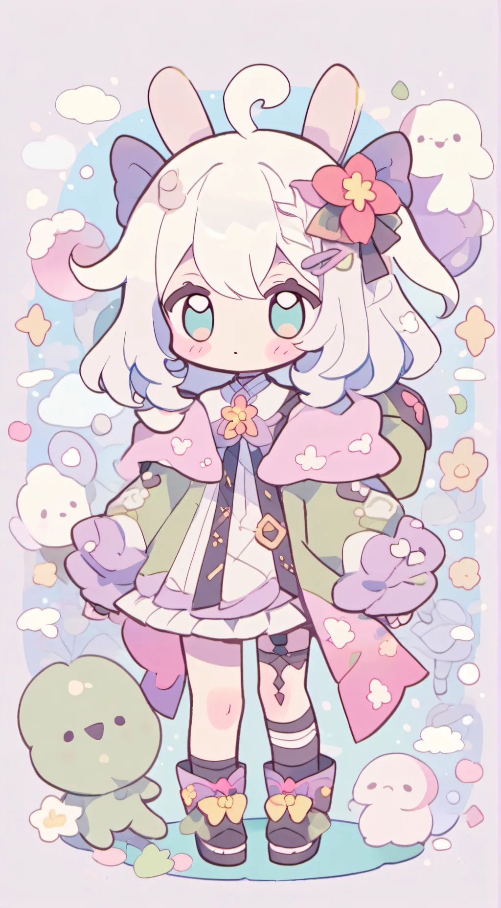 ai character: MHA❤️🩷🧡💛💚💙🩵💜 background