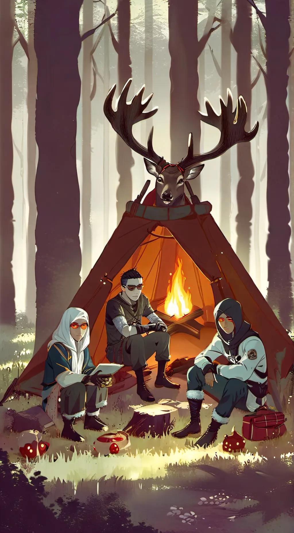 ai character: bad ending background