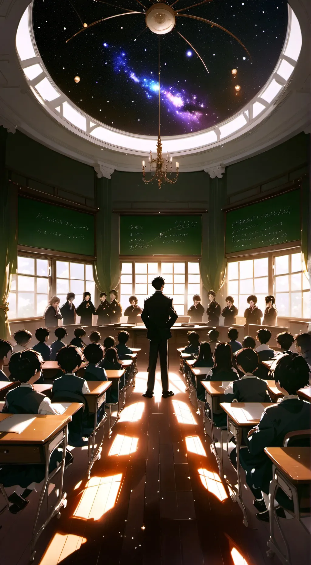 ai character: Galaxy Academy  background