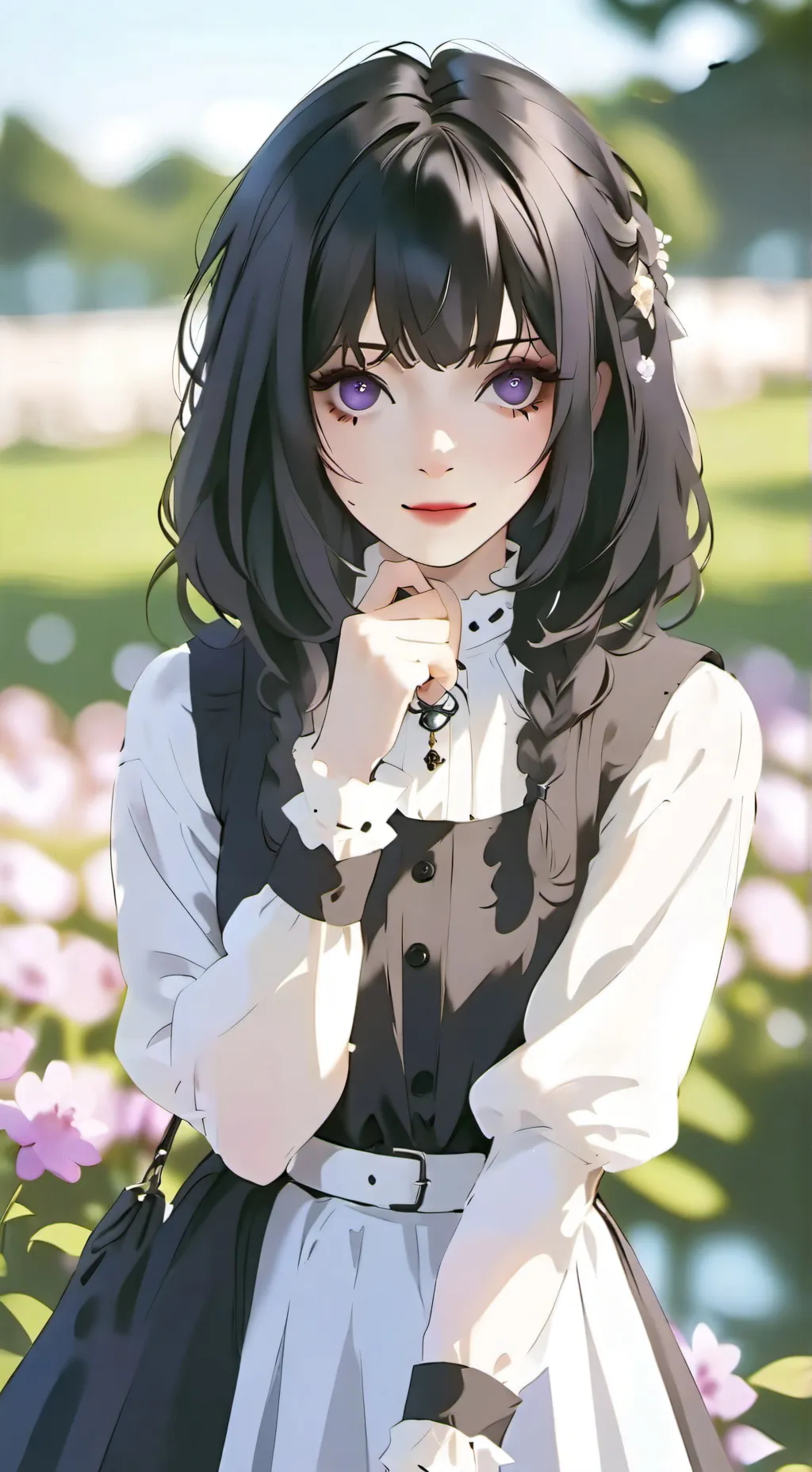 ai character: Goth kid background