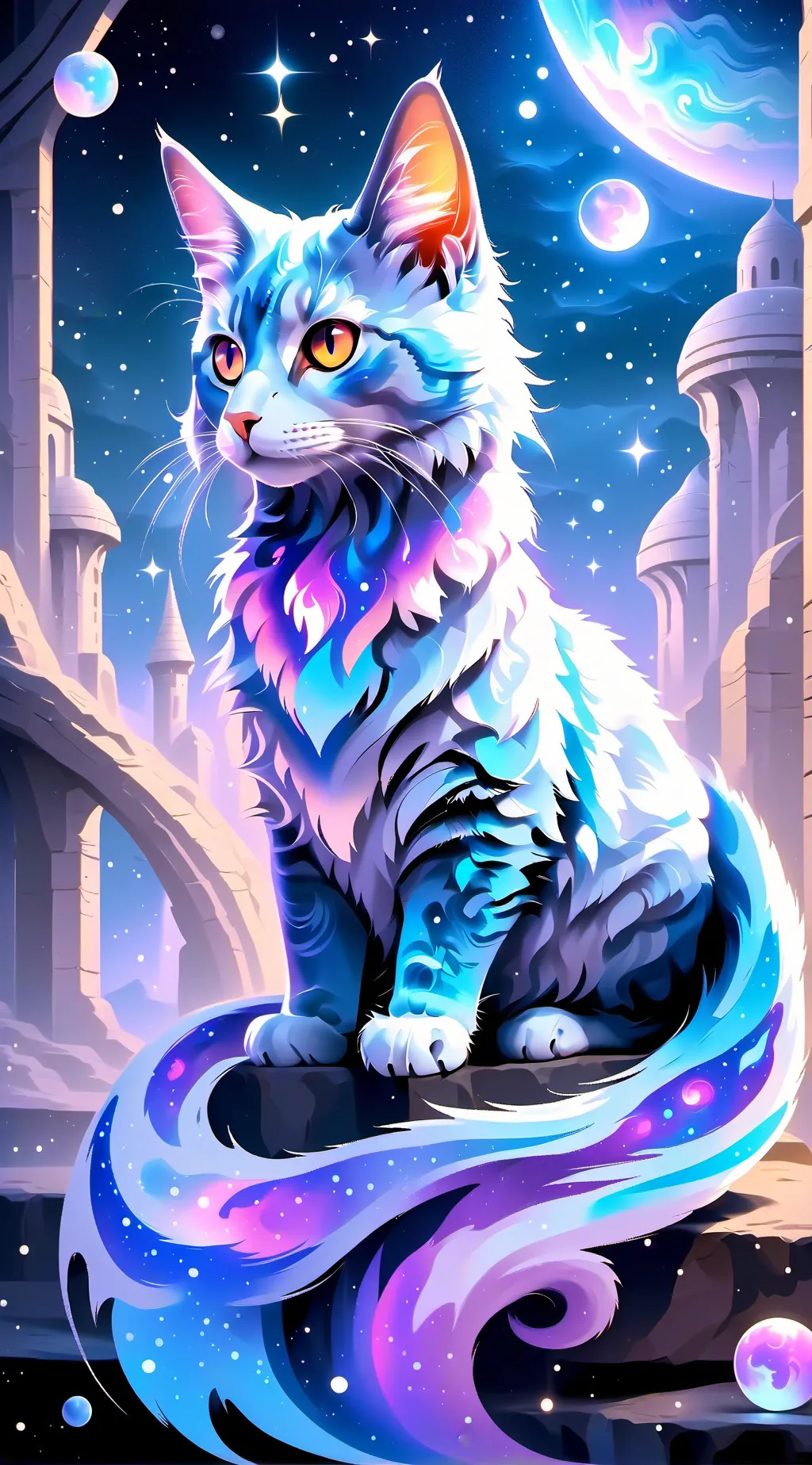 ai character: 𝓬𝓸𝓼𝓶𝓲𝓬 background