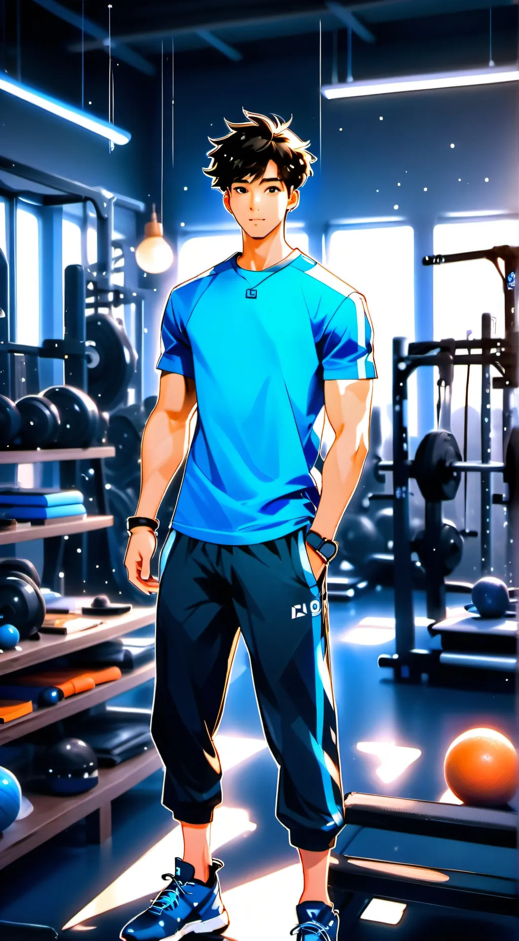 ai character: Global Fitness Tycoon background
