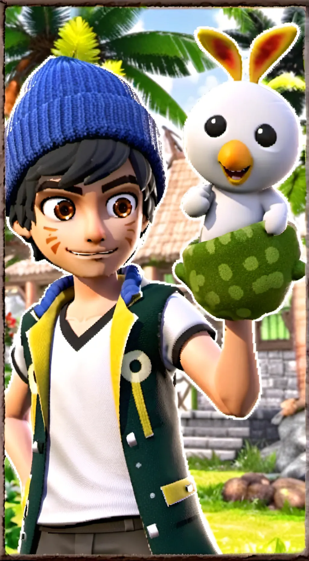 ai character: boy girlfriend  background