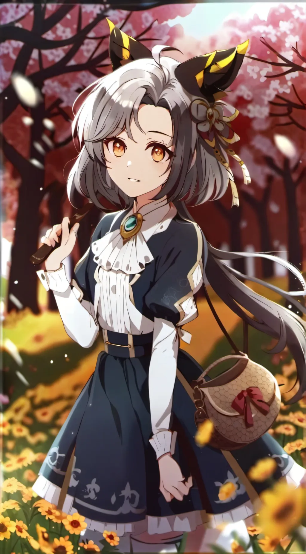 ai character: polatine background