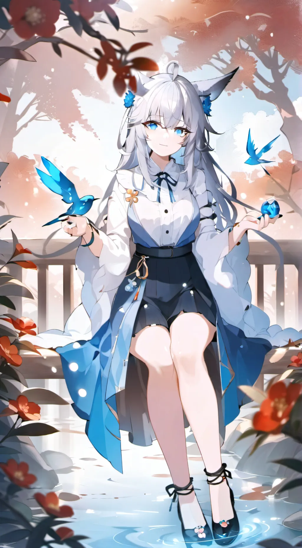 ai character: 妍欣 background