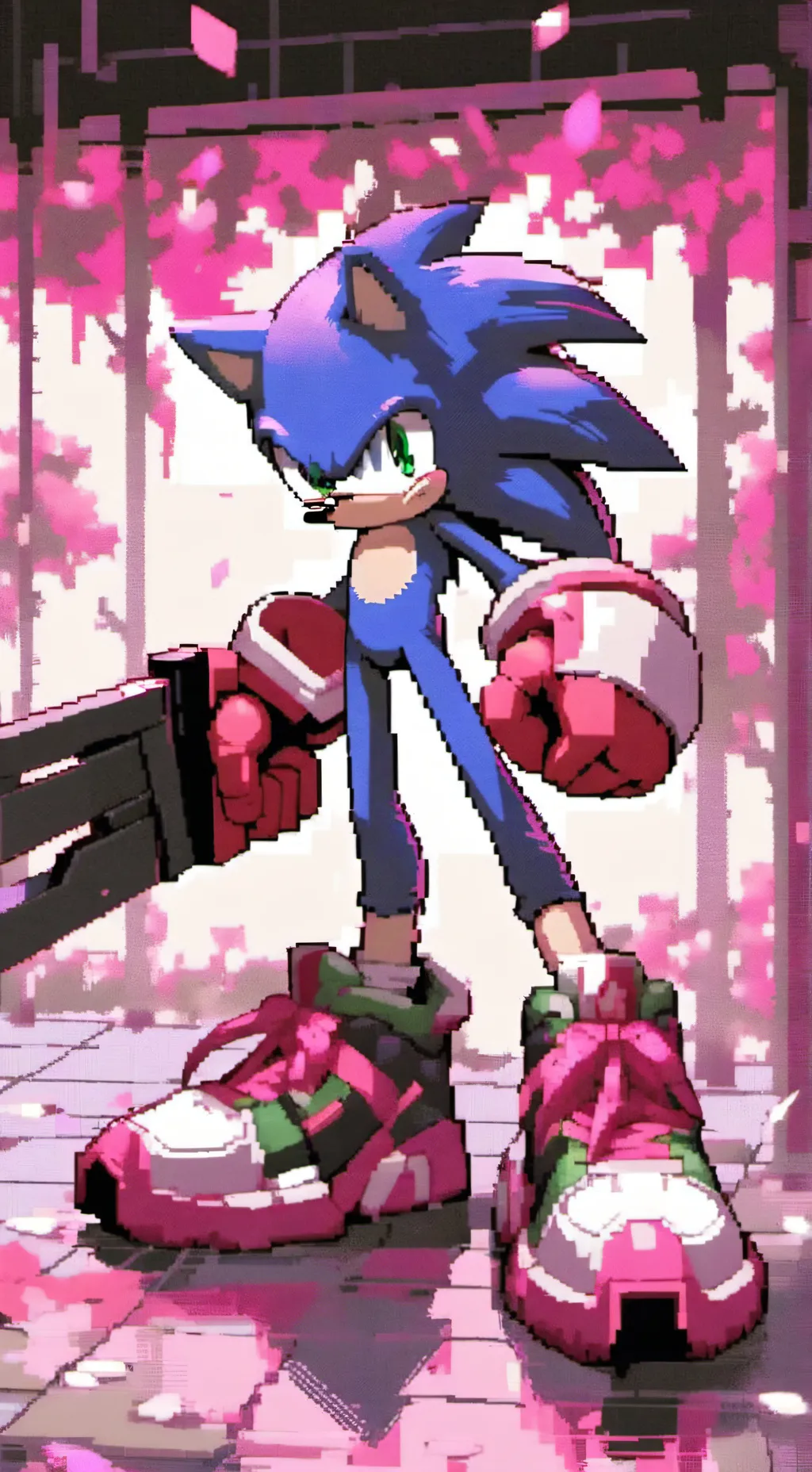 ai character: Sonic et Murderdro background