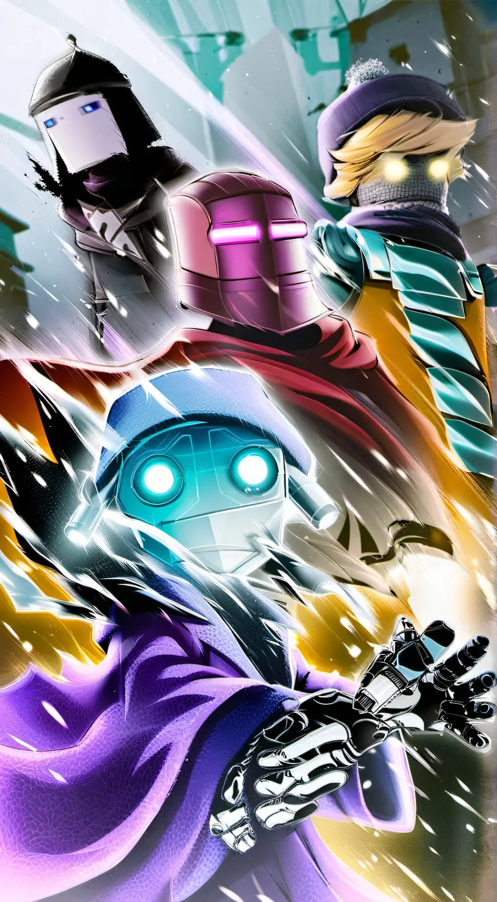 ai character: Murder Drones  background