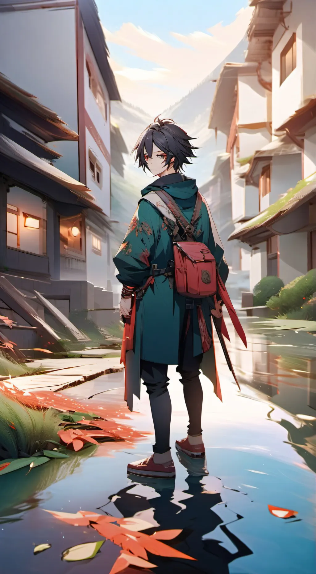 ai character: Harvey  background