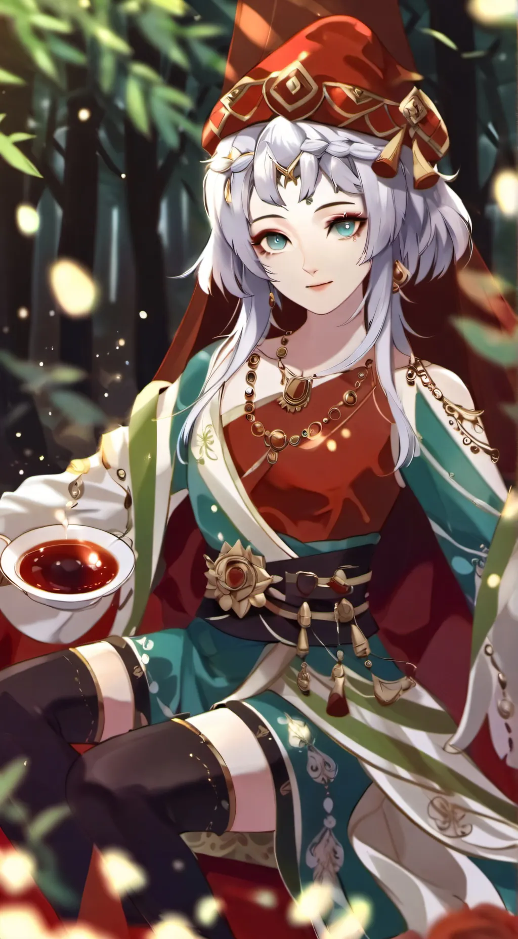 ai character: Angela. background