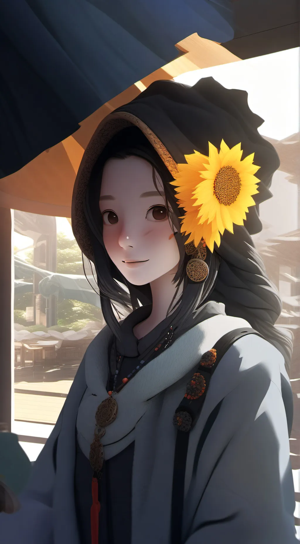 ai character: Elly  background