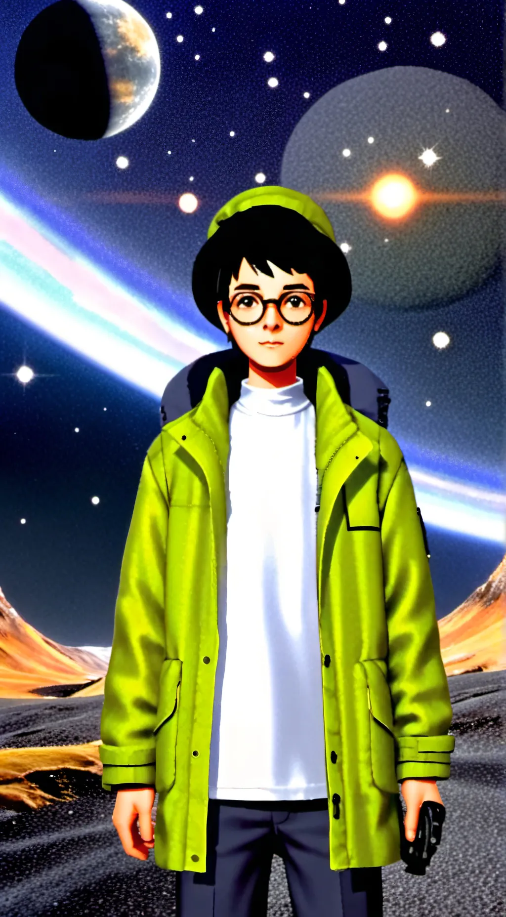 ai character: hitch hikers guide background