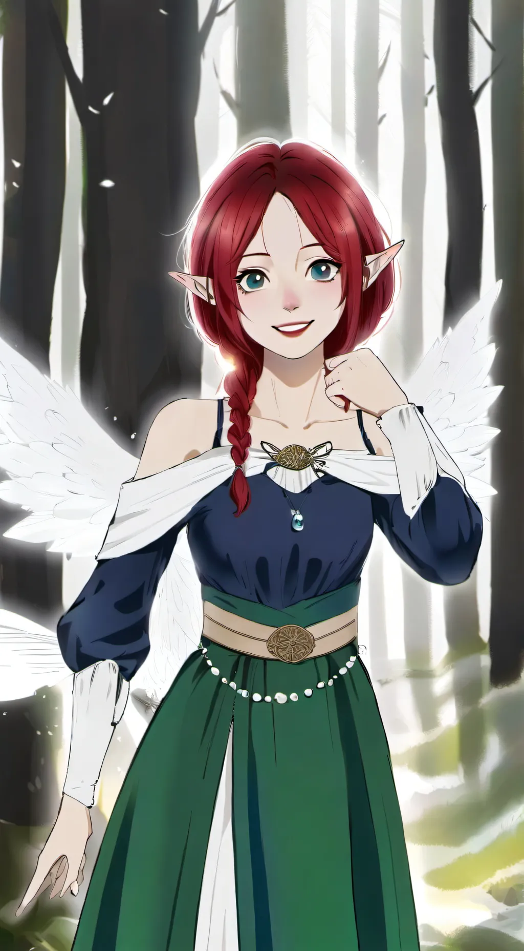 ai character: Fire element  background