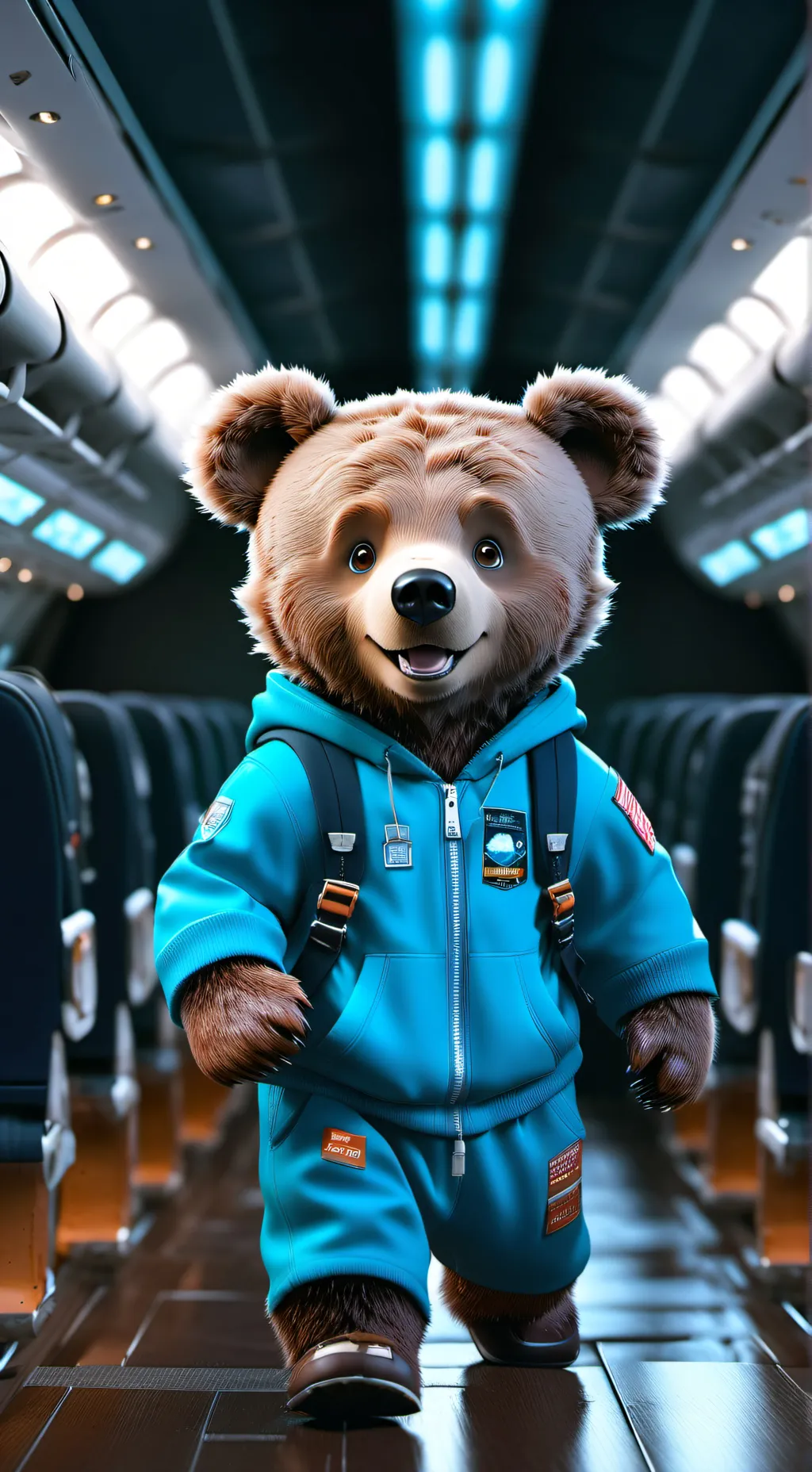 ai character: Bear background