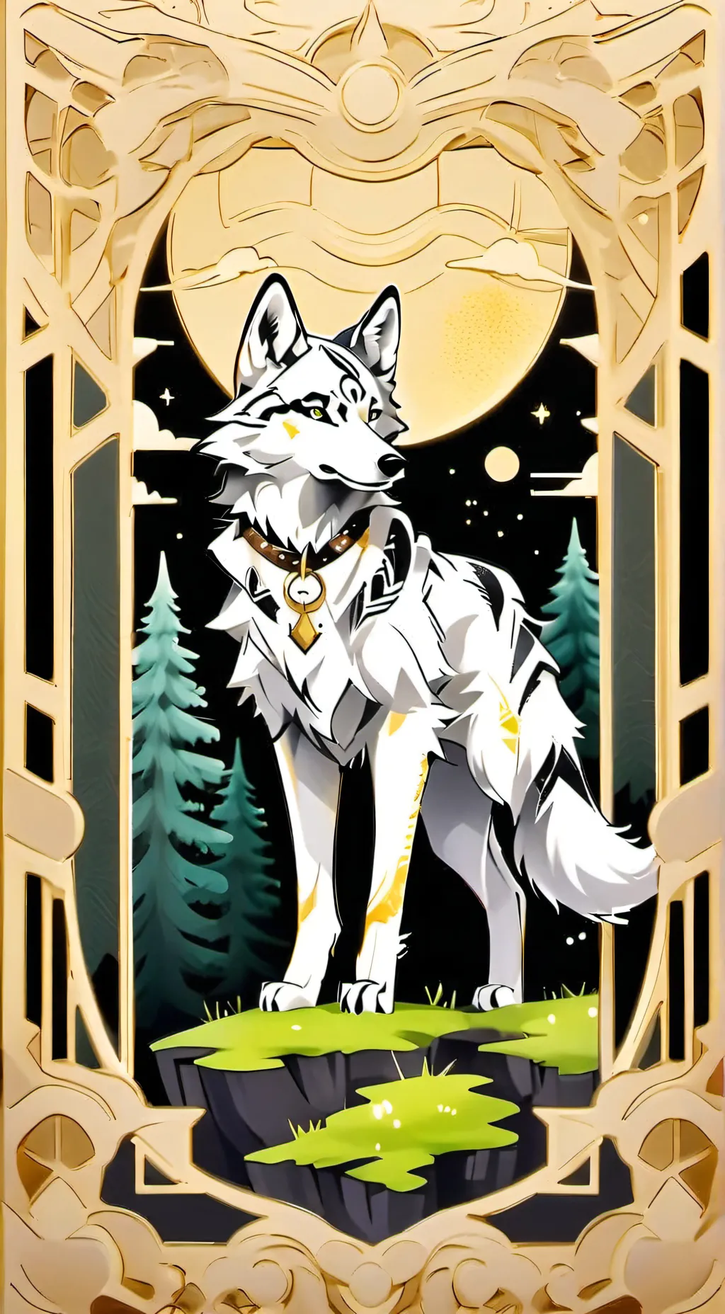 ai character: mha loup background