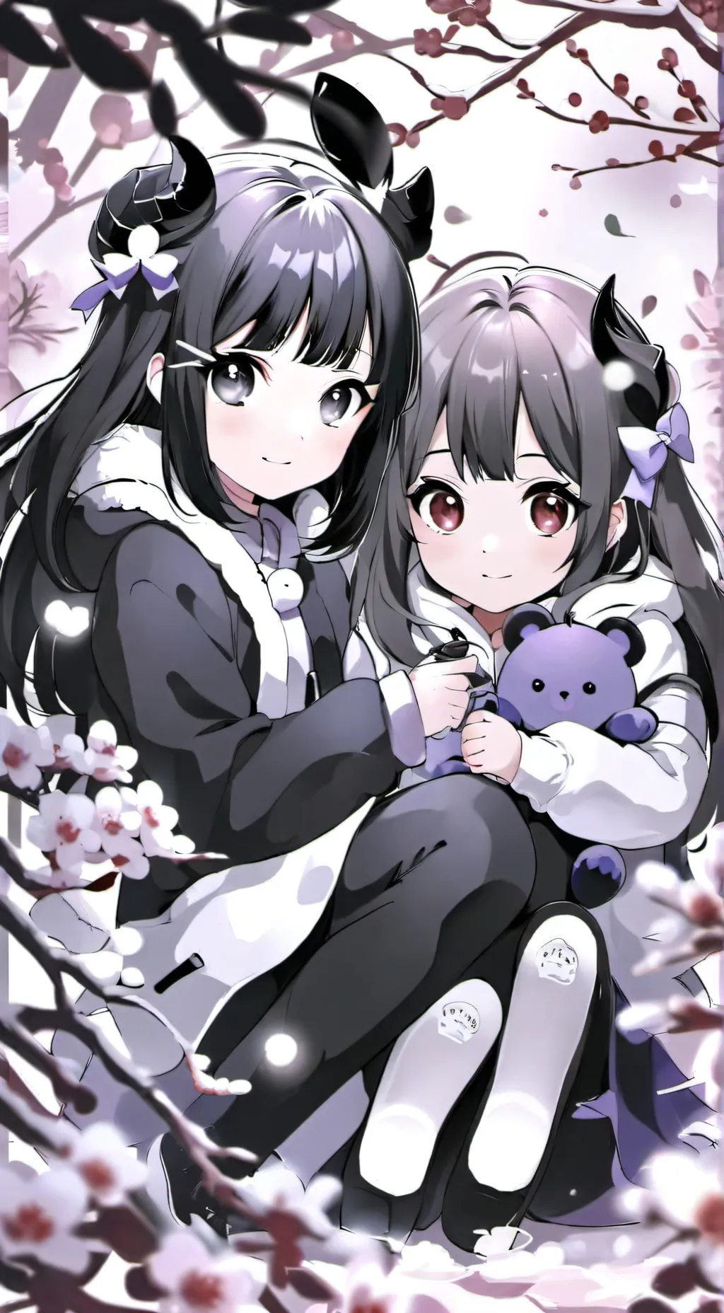 ai character: Ashley and Melody  background