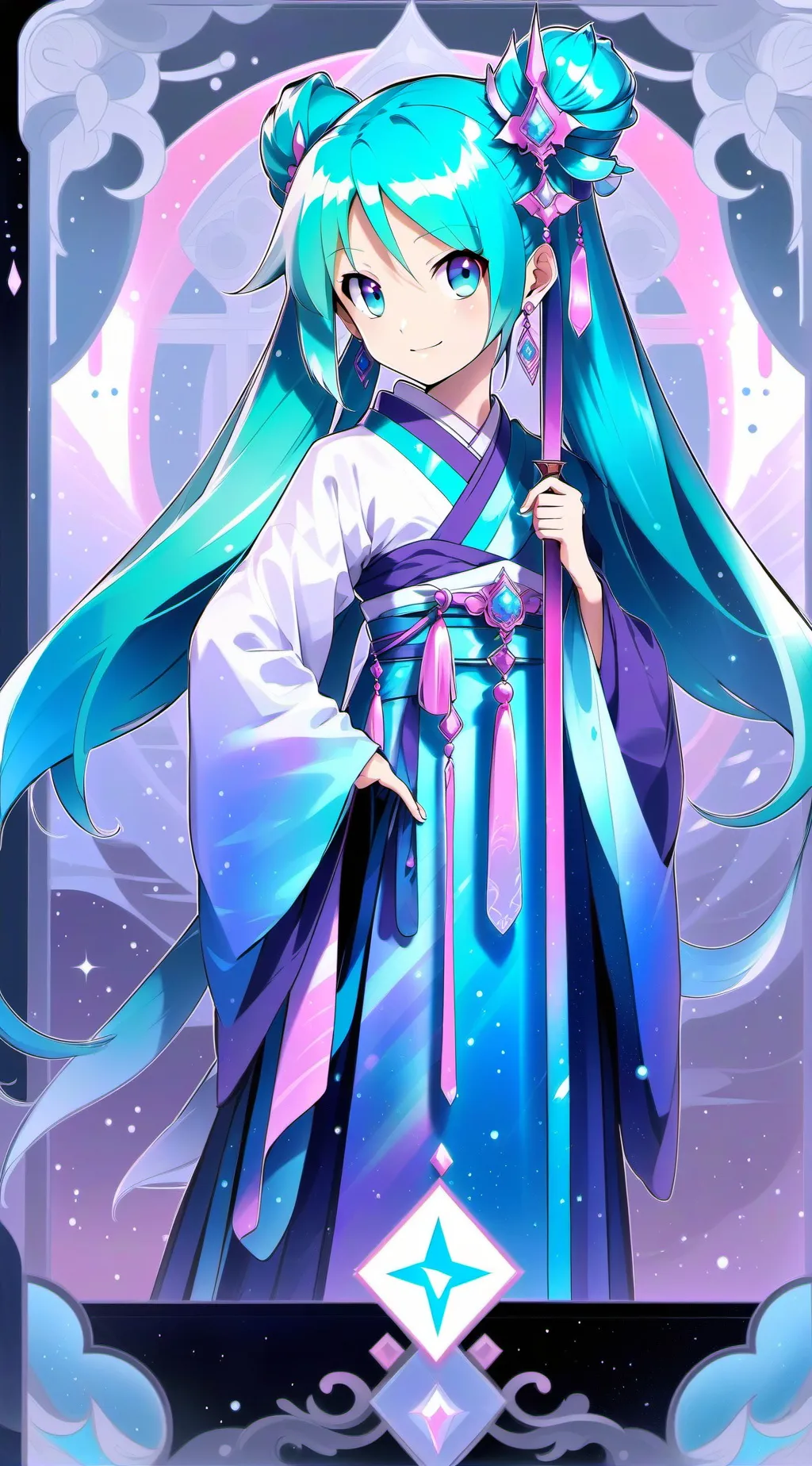 ai character: Miku background