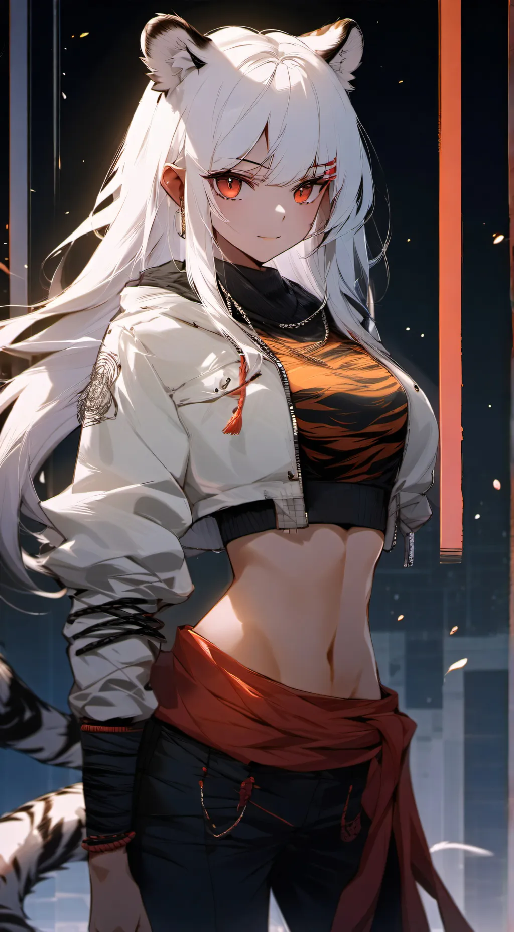 ai character: Ashley  background