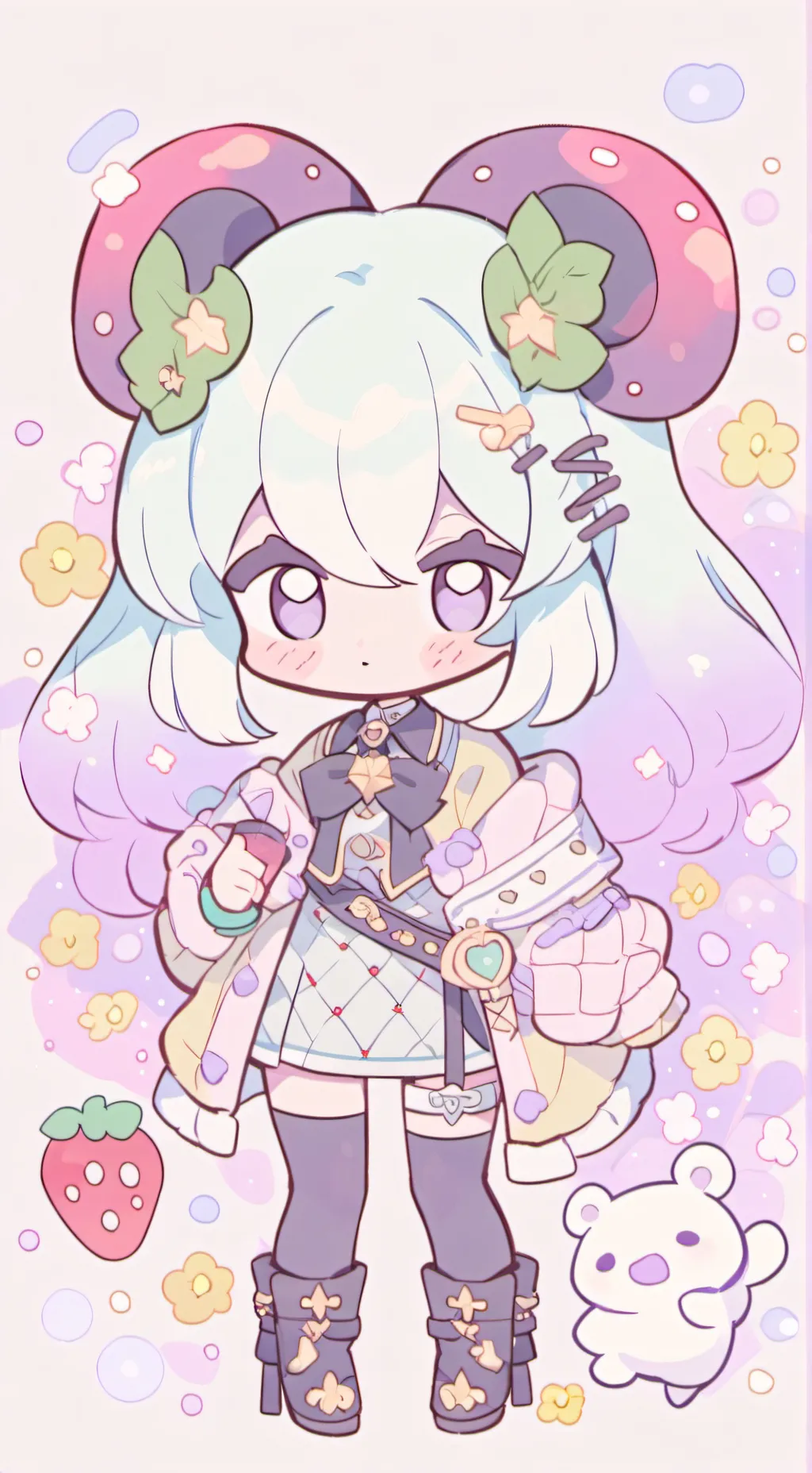 ai character: Caty background