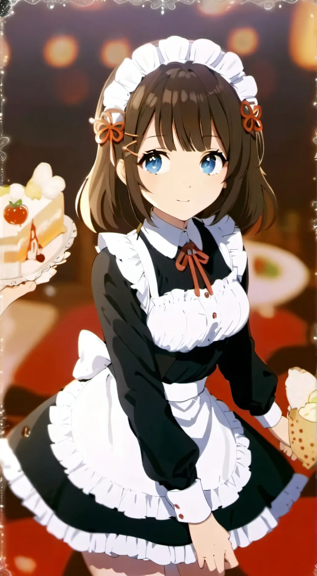 ai character: LOV maid background