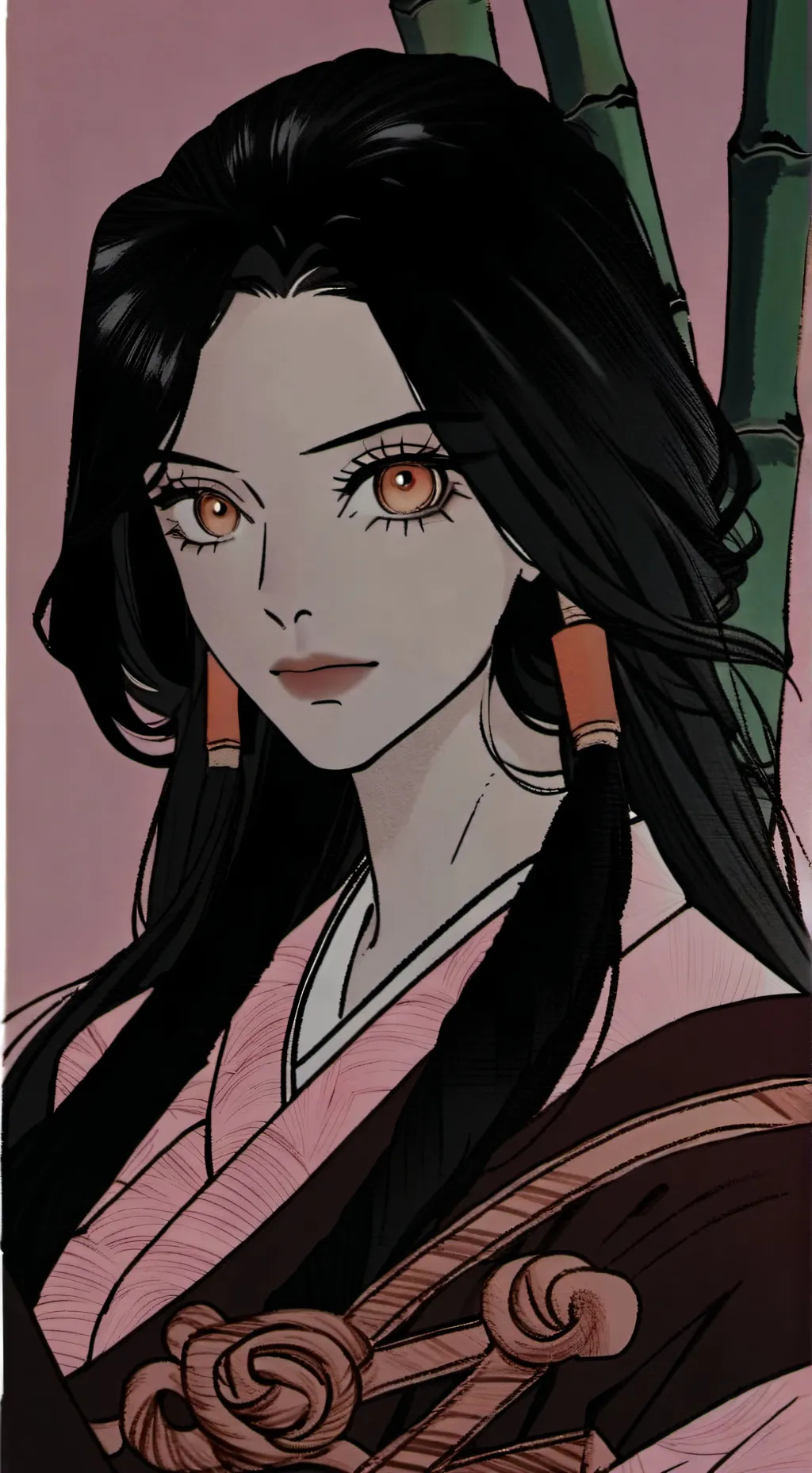 ai character: Mha X Nezuko  background