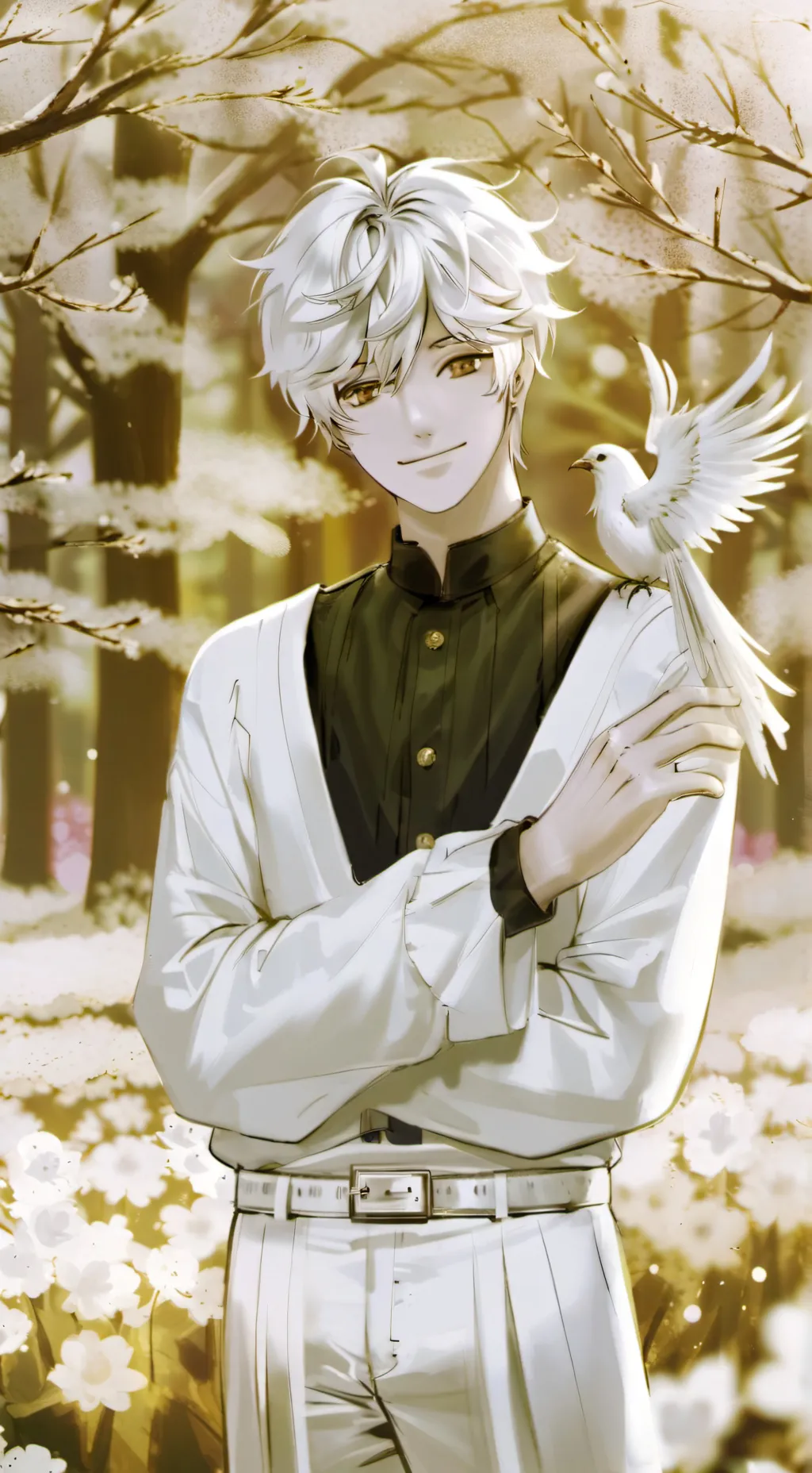 ai character: P3AC3FULLT1M3R  background