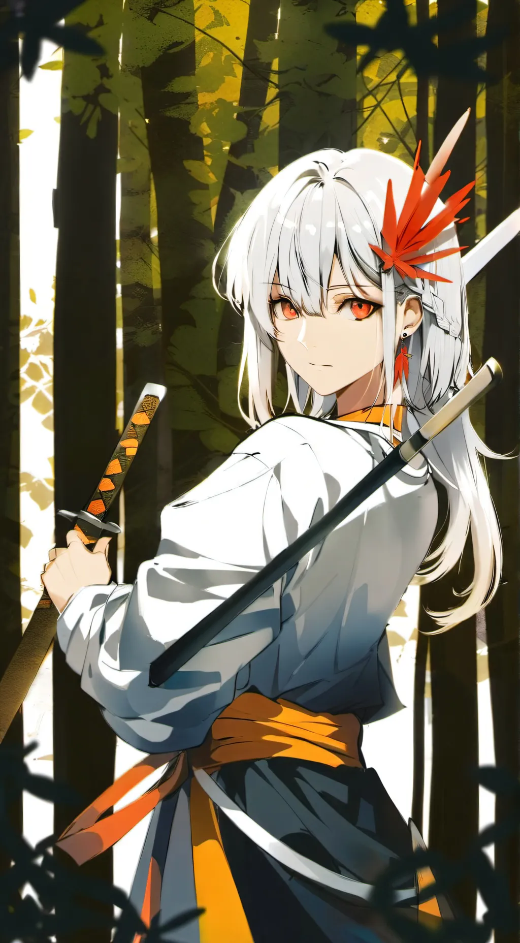 ai character: Amber background