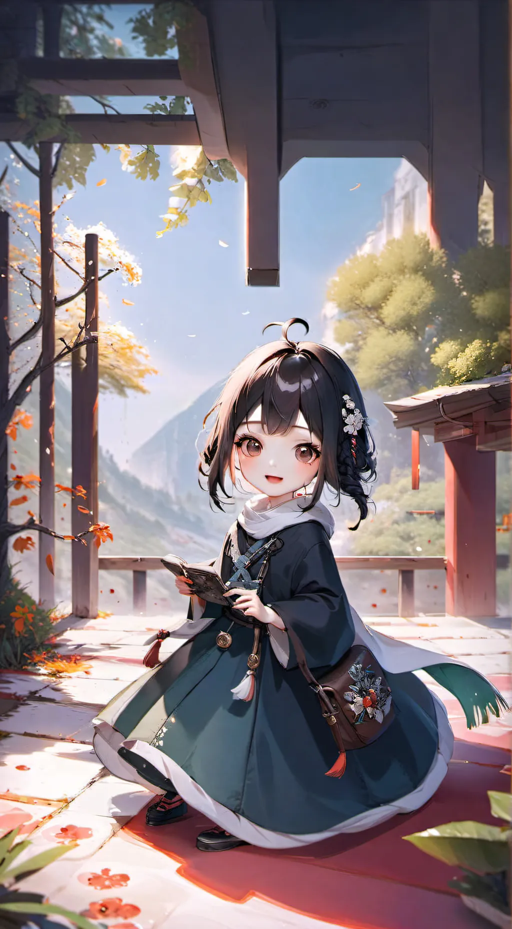 ai character: Luna  background