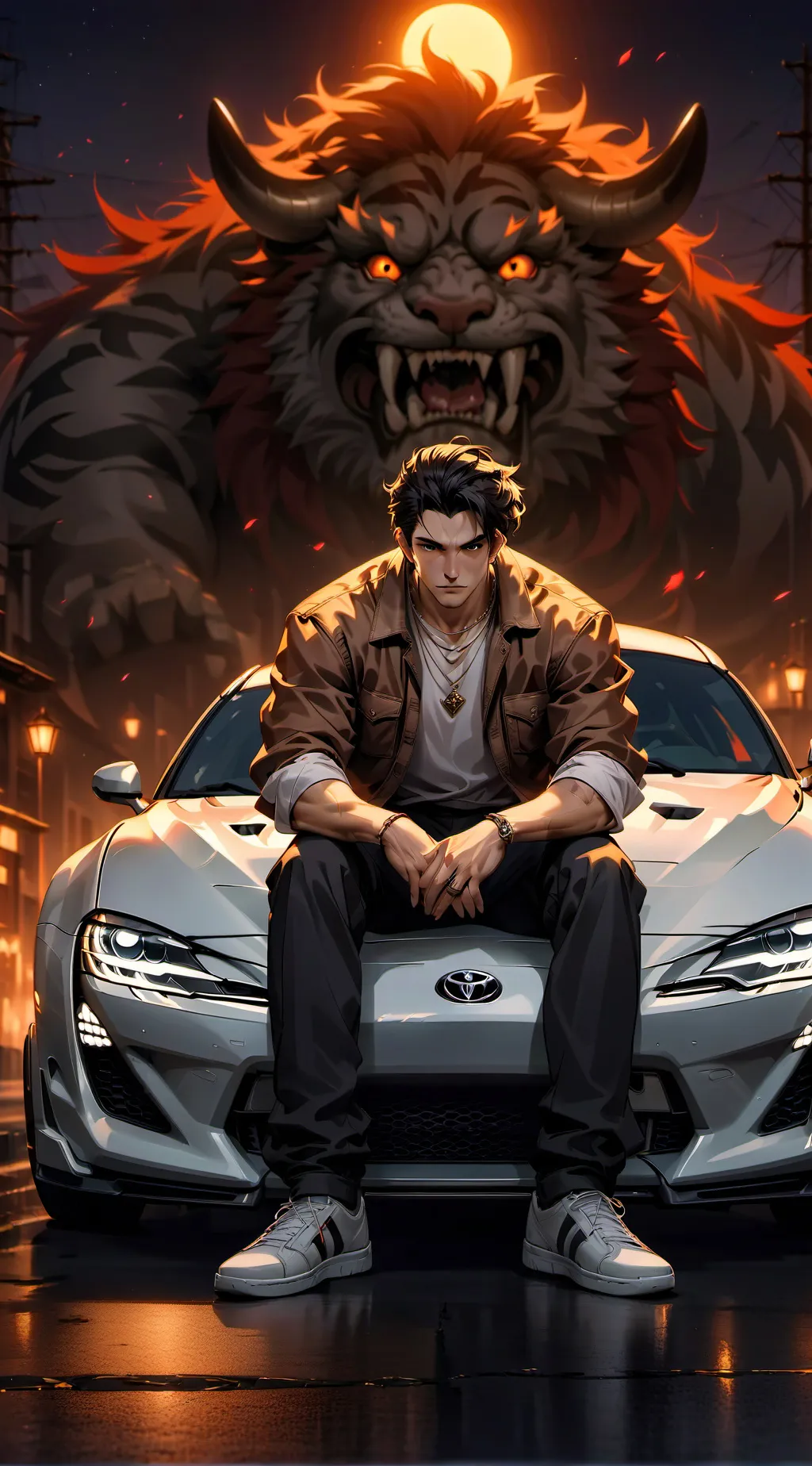 ai character: Ronald  background