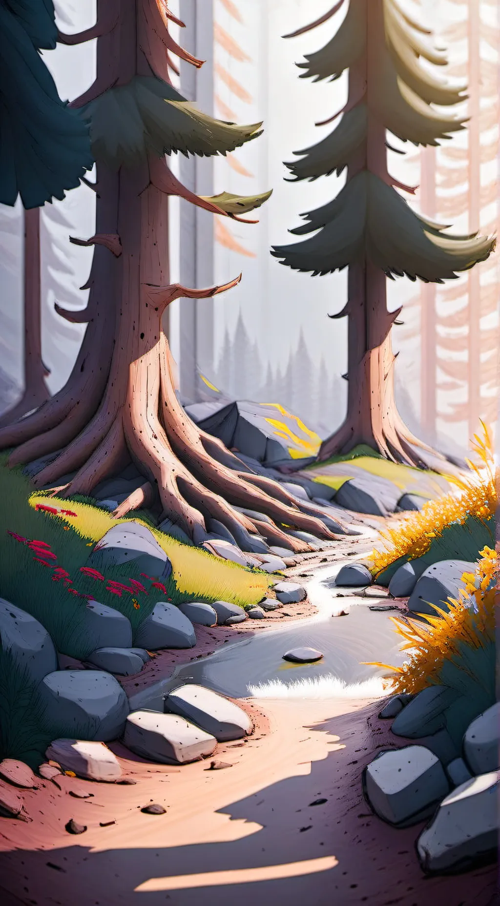 ai character: Forgotten World background