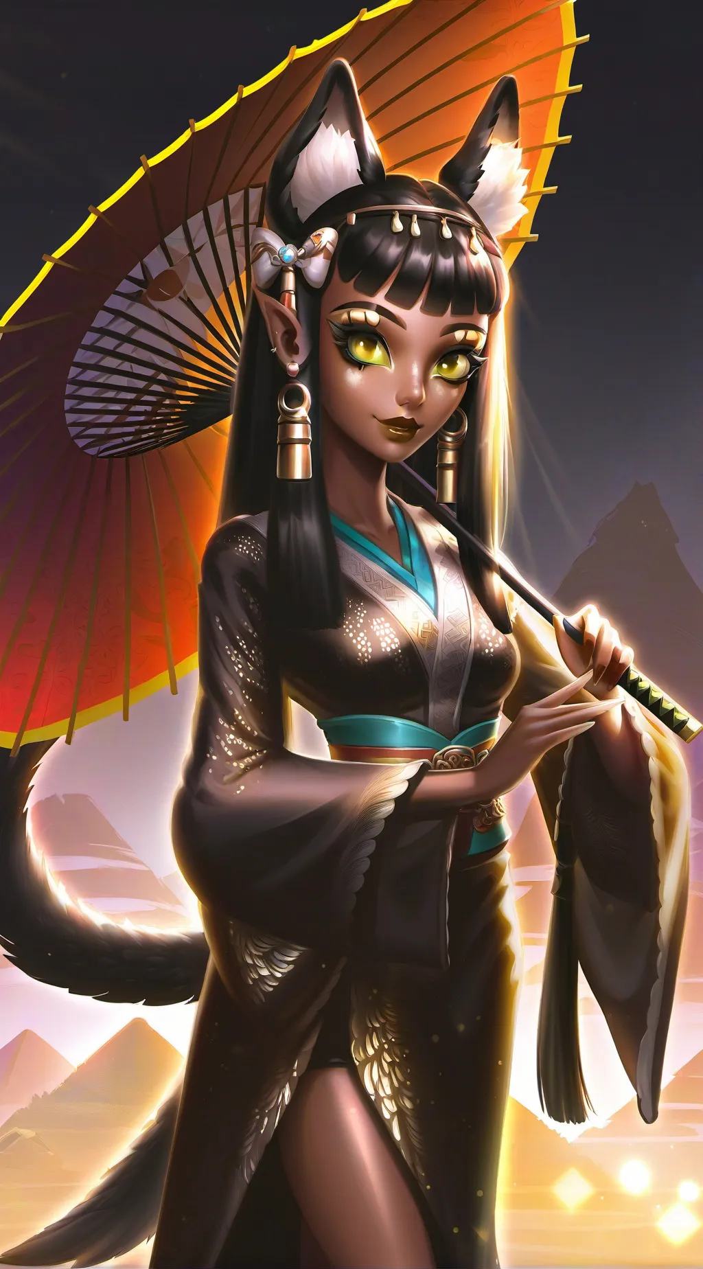 ai character: SkyGuides Aunties background