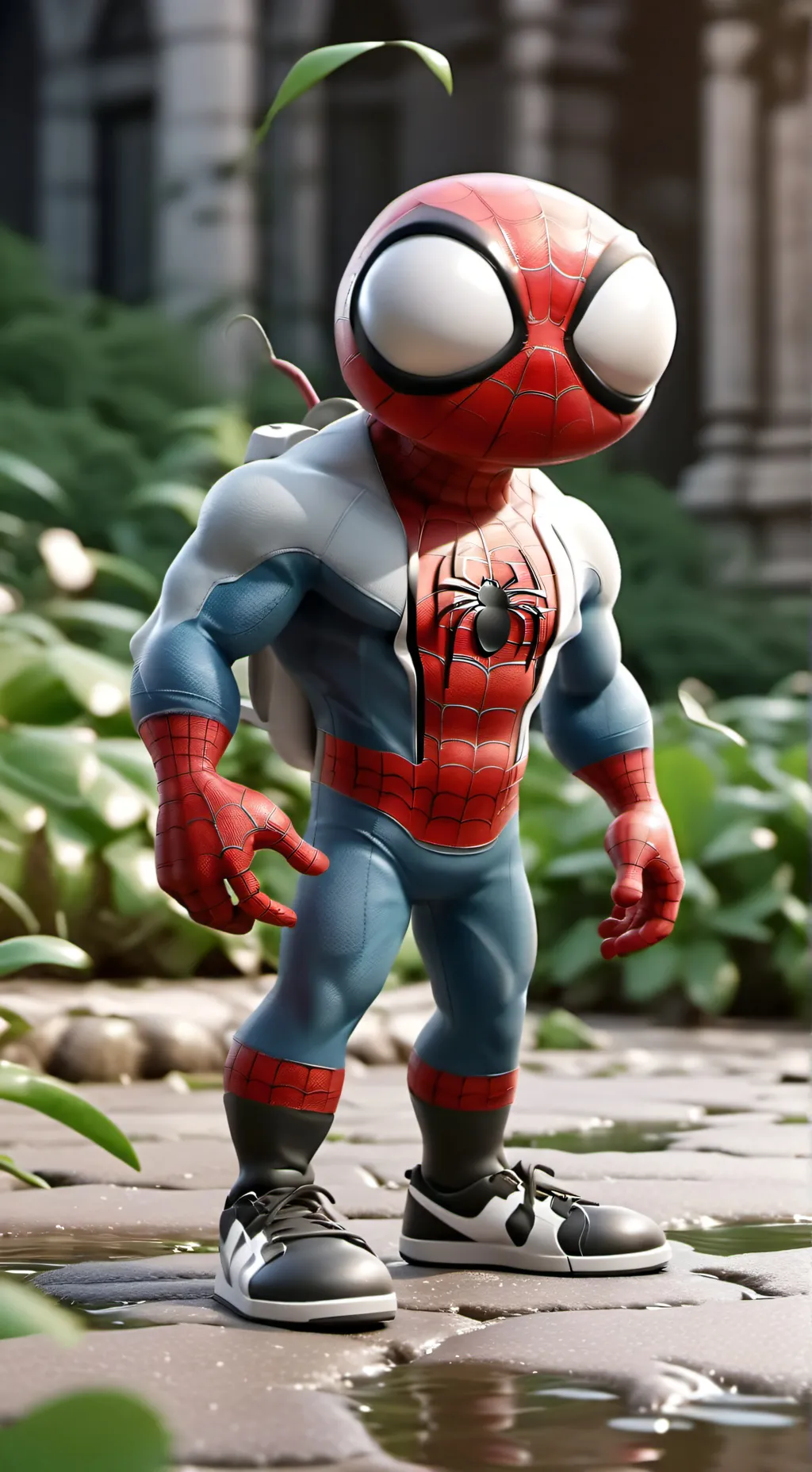 ai character: spoderman background
