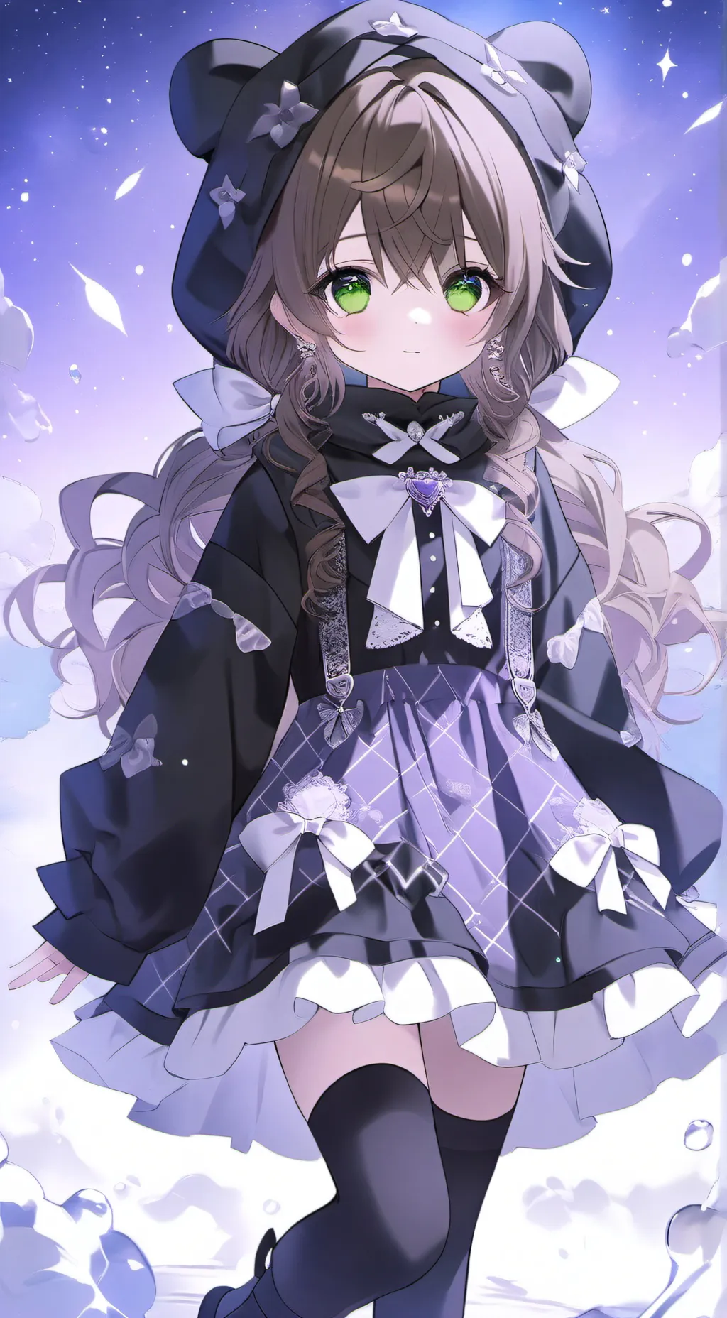 ai character: Mha soulmate color background