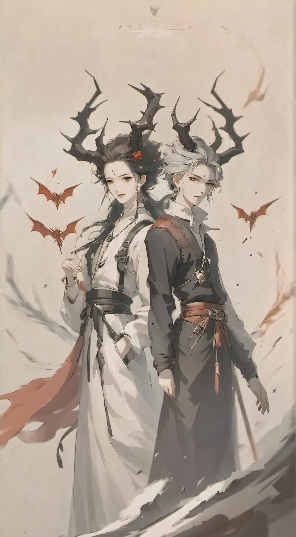 ai character: God x the devil background