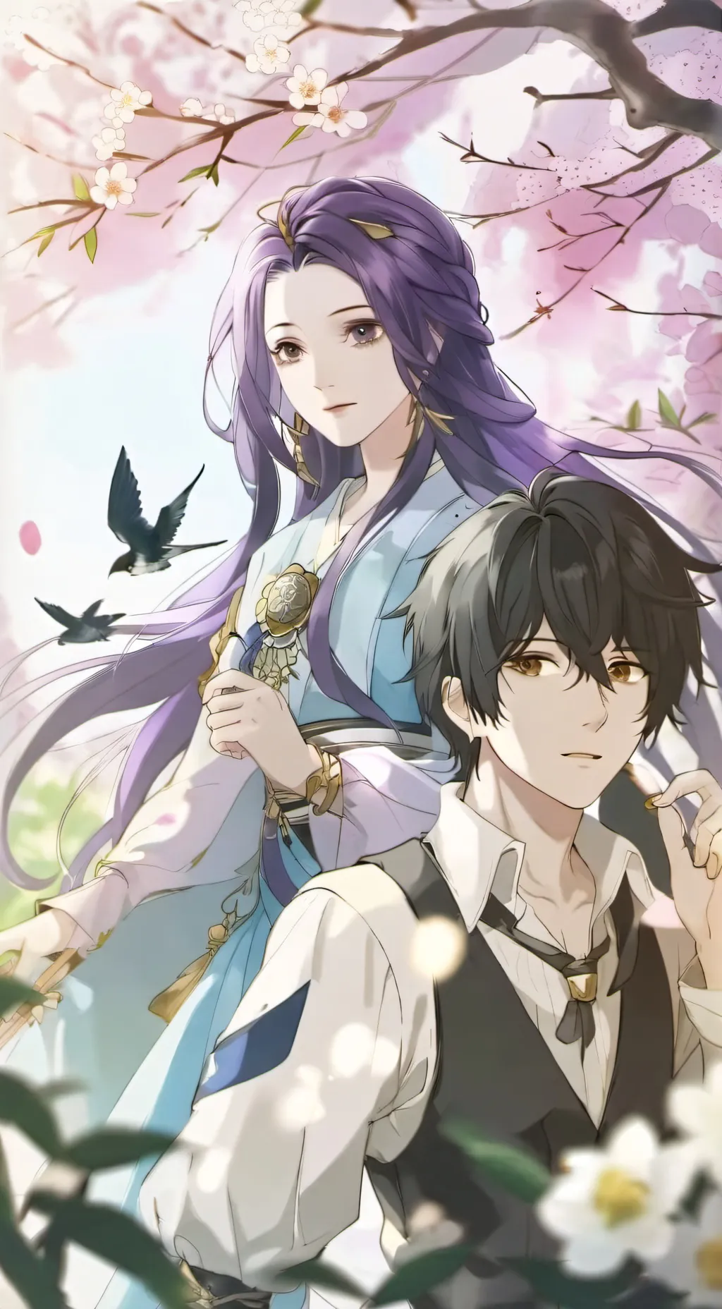 ai character: yurihiro and yuni background