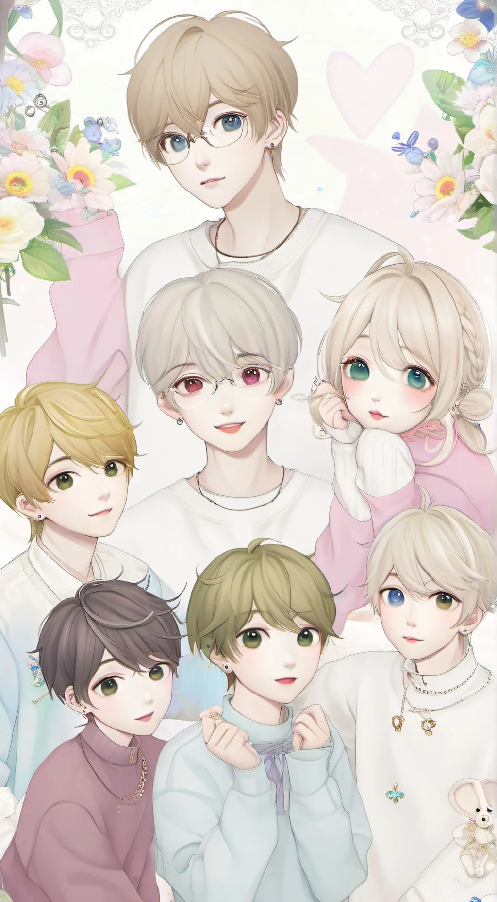 ai character: 3 brothers 1 siste background