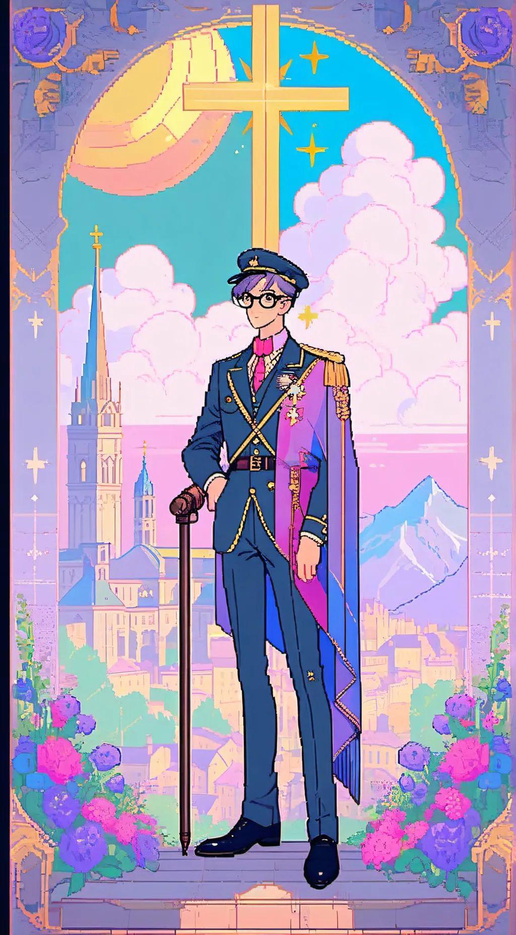 ai character: MASSLAND  background