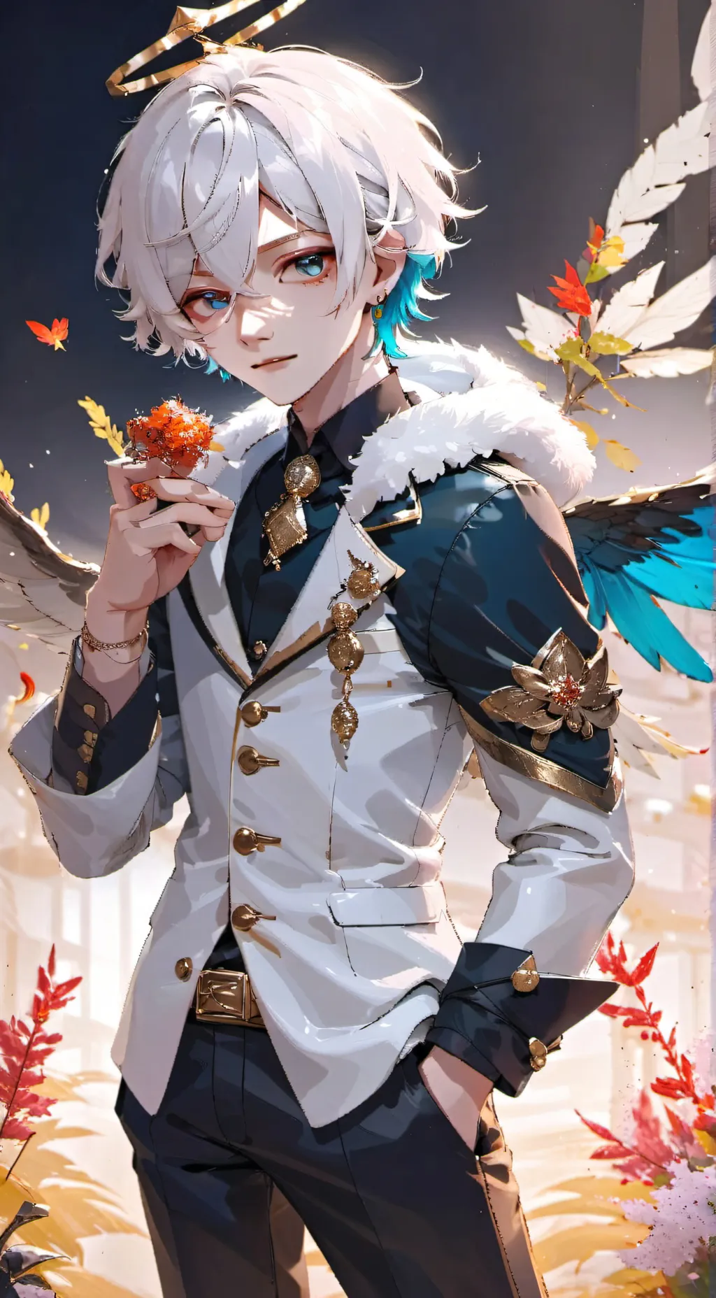 ai character: Hawks x Dabi background