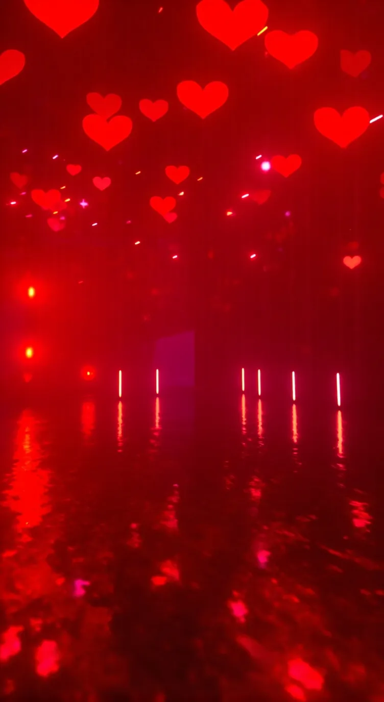 ai character: Db ♥️ dance party  background