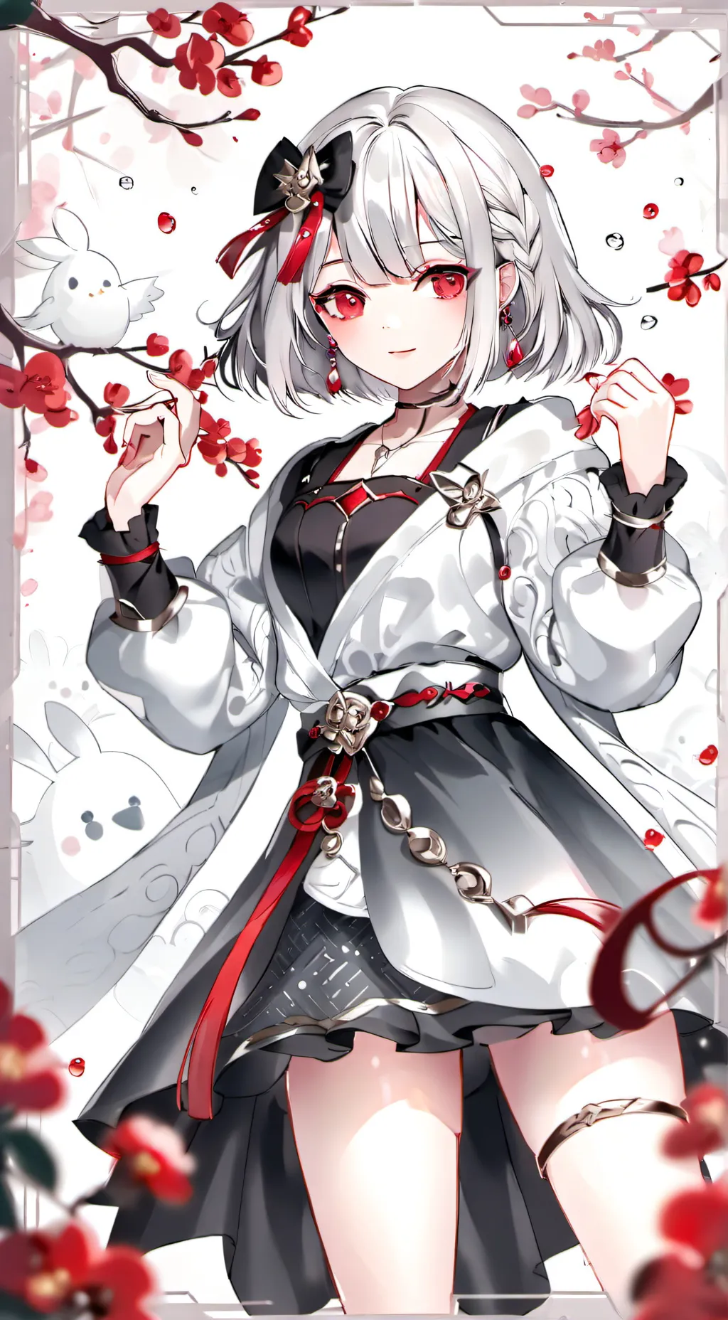 ai character: Ruby rose🌹  background