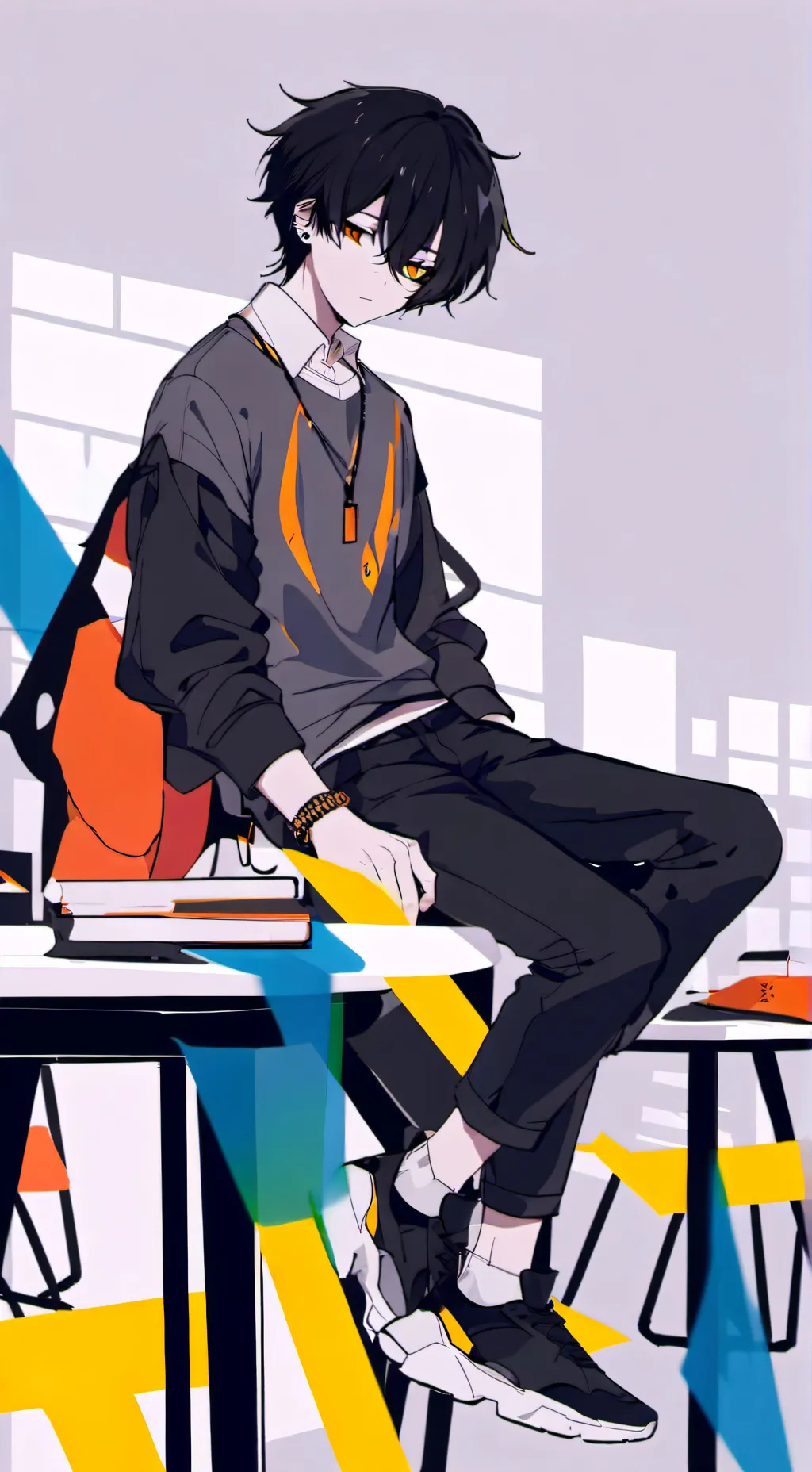 ai character: Leo background