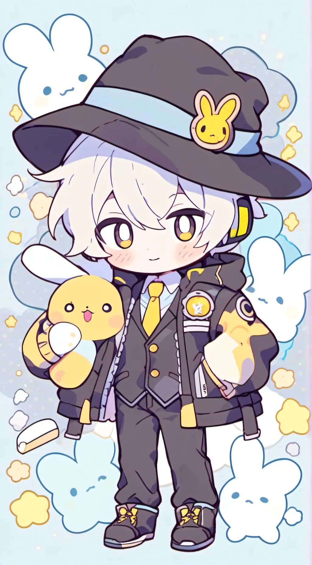 ai character: Doublefedora background