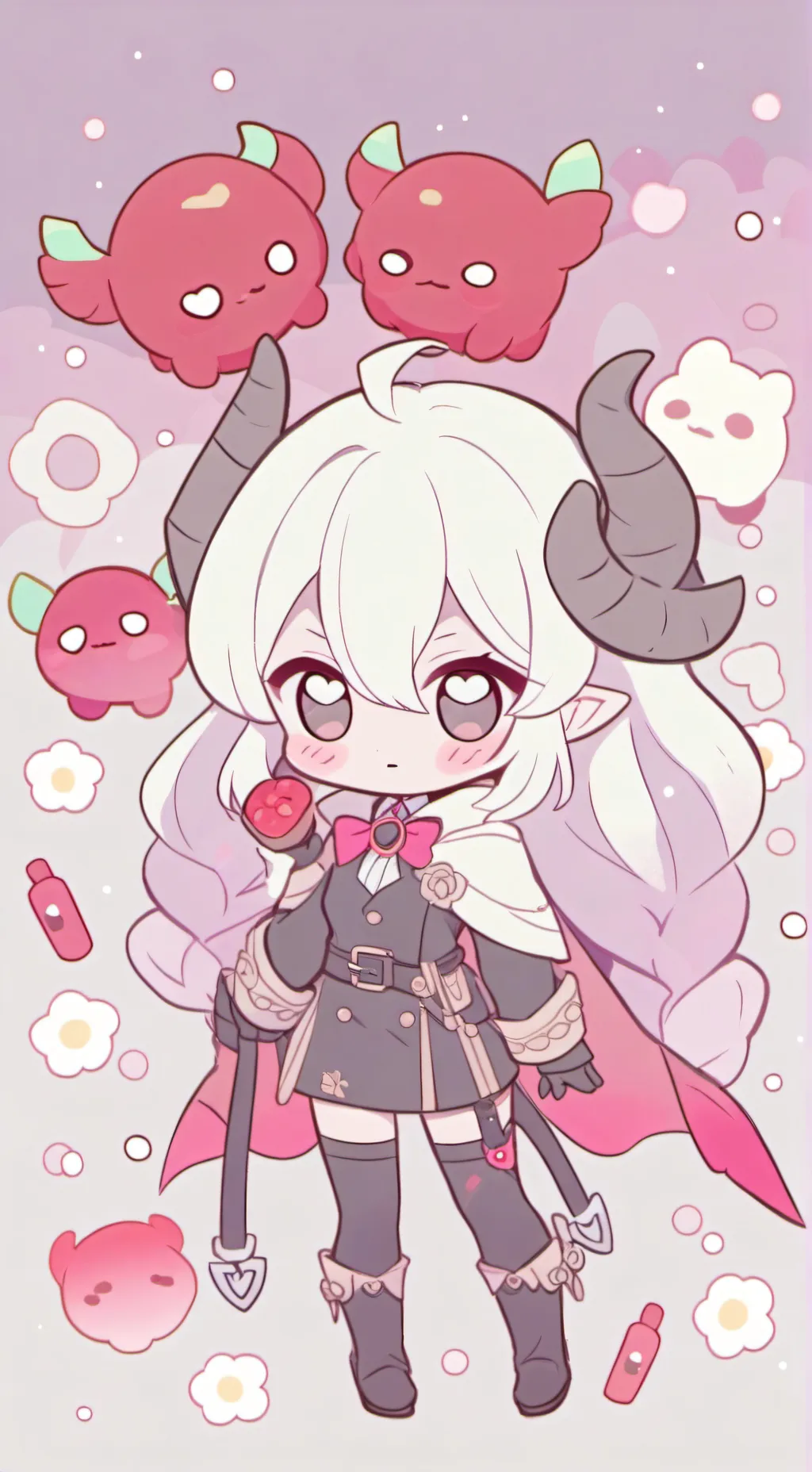 ai character: cute girl background