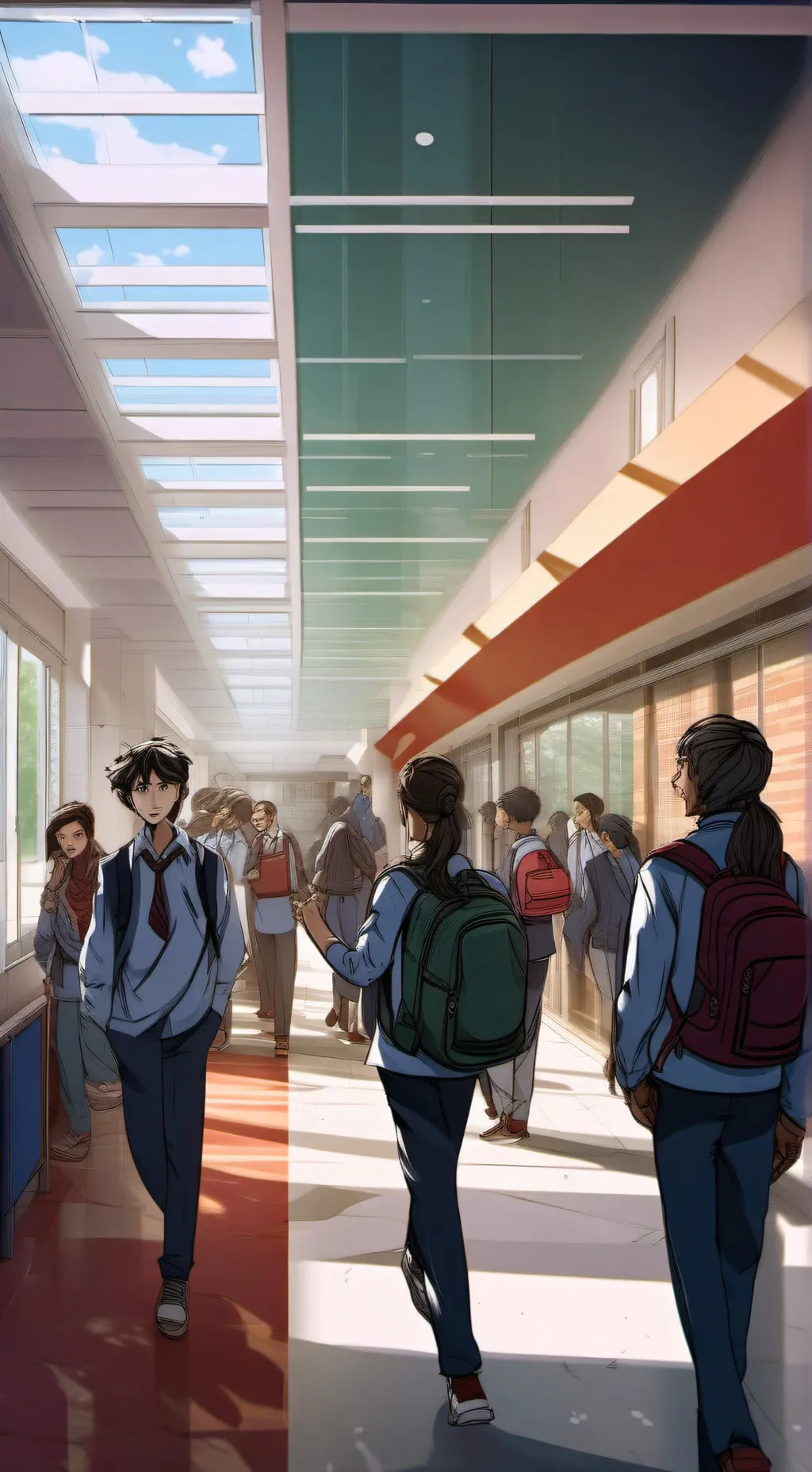 ai character: Middle school background