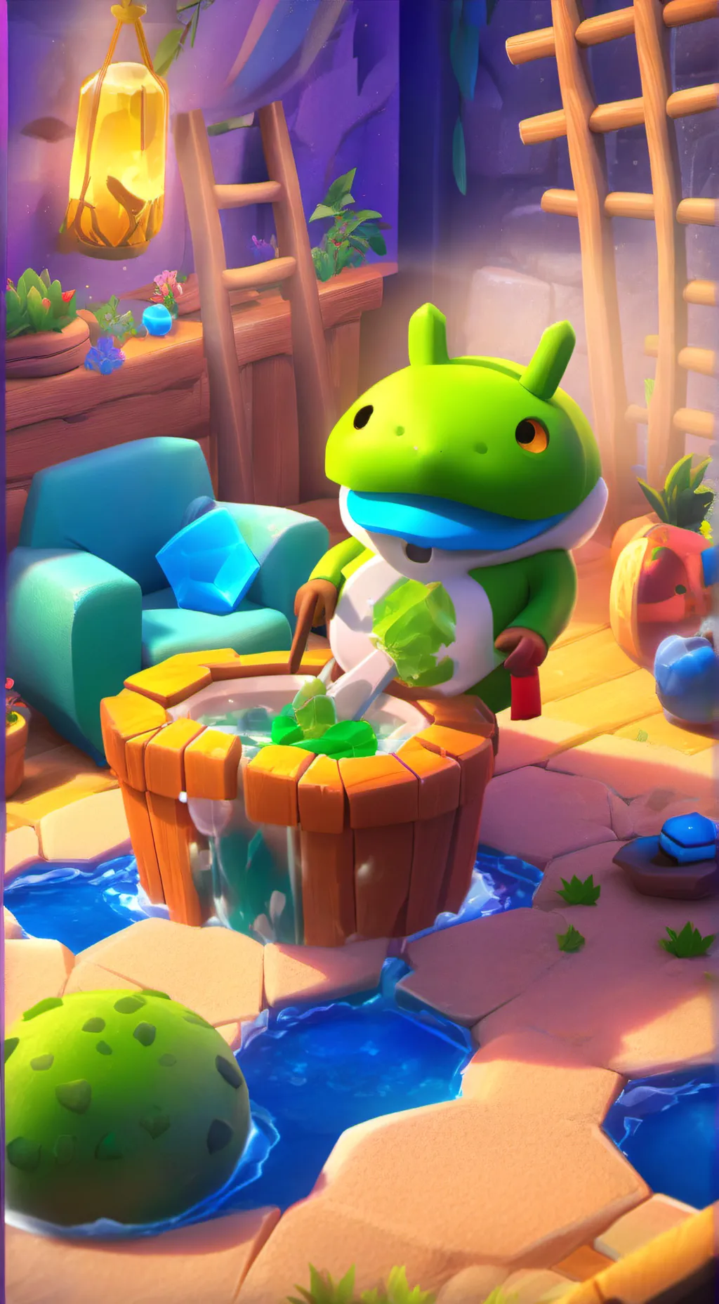 ai character: oren y oran background