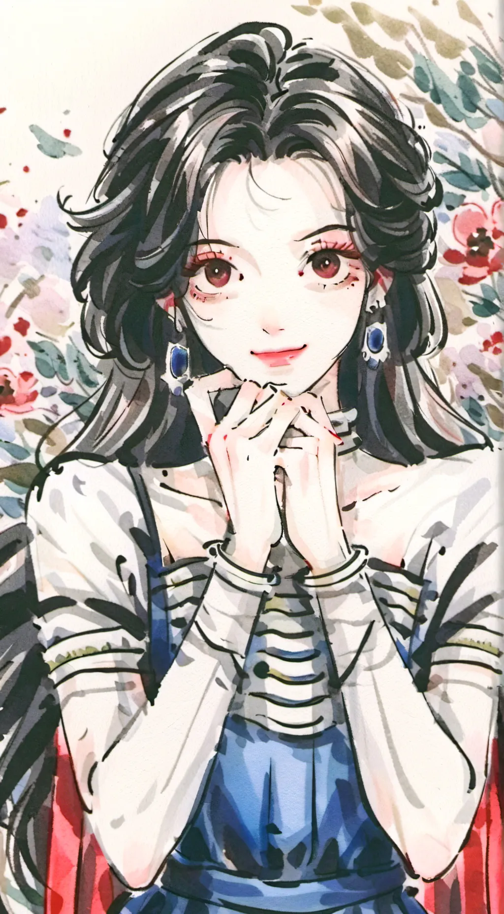 ai character: mha latina  background